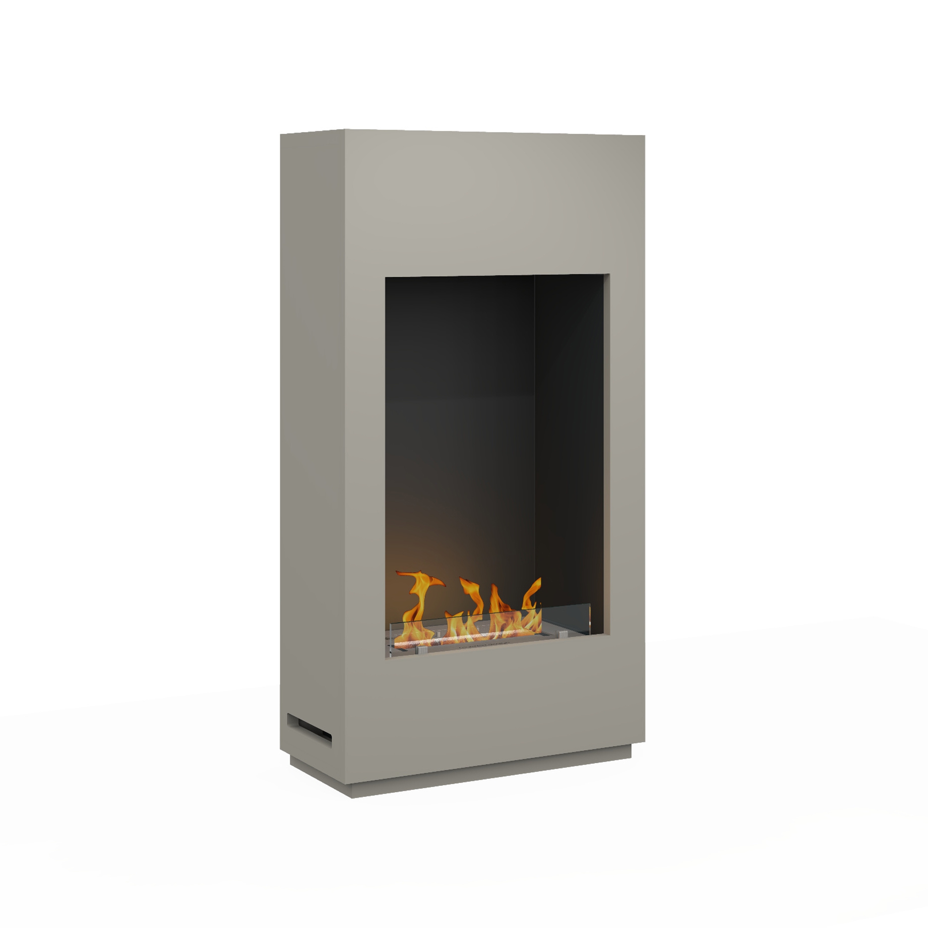 Noble Flame SANTIAGO [Design Ethanolkamin]: Seidengrau Image