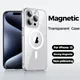 Joyroom Magnetic Clear Case For iPhone 15 14 Pro Max Strong Magnets Never Yellow Slim Thin