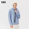SEMIR Hoodie Men Hooded Solid 2021 Fall New Ins Trendy White Hoodie Basic All-Match Boy Hooded