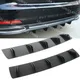 10 pinne posteriore squalo telaio pinna stile curvo paraurti labbro diffusore per Audi A3 A4 A5 A6 spoiler universale auto paraurti posteriore labbro 2 pezzi