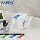 Zappo Bad Waschbecken Wasserhahn LED Wasserfall Waschbecken Mixer weiß Wasserhahn Wasserhahn schwarz