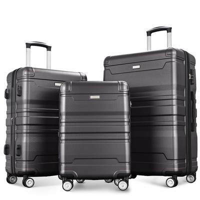New Model Luggage Sets 3pcs Expandable Hardshell Clearance Lightweight Luggage with TSA Lock, Carry On Suitcase Spinner Wheels