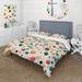 Designart "Playful Pop Art Polka Dots" Yellow Modern Bedding Covert Cet With 2 Shams