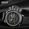 BAOGELA Chronograph Uhr Top Marke Luxus Luminous Silikon Quarz Armbanduhren Militär Sport Armbanduhr