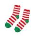 WEAIXIMIUNG Pink Christmas Decor Super Cute Warm Plush Soft Print Women s Christmas Ear Socks Socks Winter Socks