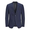 JACK & JONES Herren JPRRIVIERA Linen SN Slim Blazer, Dark Navy/Fit:Slim FIT, 52