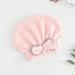 HANXIULIN Coral Fleece Hair Hat Girls Shampoo Quick-Drying Hat Net Red Dry Hair Hat Bow Dry Hair Hat Home Decor