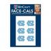 NCAA North Carolina Tar Heels Tattoo Face Cals