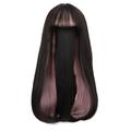 SUCS Wigs For Women Long Wavy Curly Wigs No Lace Colored Wigs With Bangs Wig Synthetic Wigs For Daily Party Replacement