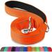 Double-Sided Reflective Dog Leash 6 FT/5 FT/4 FT Padded Handle Nylon Dogs Leashes for Medium & Large Dogs Walking Orange 6FT