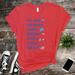 Hot Dogs Fireworks Smores Stars & Stripes America Shirt Independence Day Tee 4th of July T-shirt 4th July Hot Dog Shirt Fireworks Shirt (Colors:Heather Red; Sizes:XL;)
