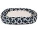 32 in. Links Sherpa Donut Pet Bed - Navy Blue