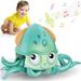 VASCWECD Crawling Octopus Toy Fun Interactive Dancing Music Moving Toy suitability 0-6 to 12-18 Months Boys Girls Toddler