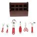 NUOLUX 1 Set of Miniature House Tool Case Mini House Tool Kit Mini House Repair Tool Tiny House Decor