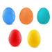 5-Piece Set of Egg-Shaped Hand Therapy Exercise Balls - Finger Grip Strength Trainer for Stress Relief