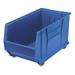 Mobile Hulk Plastic Stacking Bin Blue - 16.5 x 29.87 x 15 in.