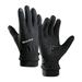 Men Winter Zipper Touchscreen Windproof Warm Waterproof Snowboarding Windproof Warm Gloves Cycling Sports Plush Ski Gloves