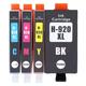 LIYJTK Smart Ink Compatible Ink Cartridge Replacement Ink Cartridge Set for Hp Officejet 6000 6500 6500 Wireless 6500a 7000 7500 7500a Printers (4pcs)