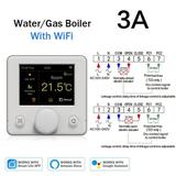 For Tuya Smart Wifi Thermostat Controller Electric Floor Heating Water Boiler (3A Gas Boilerï¼ˆWhiteï¼‰)