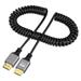 Qisuw 4K@60Hz HDMI-compatible to HDMI/MINI HDMI/ Micro HDMI/Coiled E*tension Cable