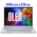 Acer Swift 3 OLED Premium Thin and Light Business Laptop 14 WQXGA+ OLED 100% DCI-P3 Intel 14-core i7-12700H 16GB DDR5 2TB SSD Backlit Fingerprint USB-C Thunderbolt4 FHD Camera Win11 Silver