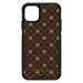 DistinctInk Case for iPhone 11 (6.1 Screen) - OtterBox Commuter Custom Black Case - Brown & Pink Floral Pattern