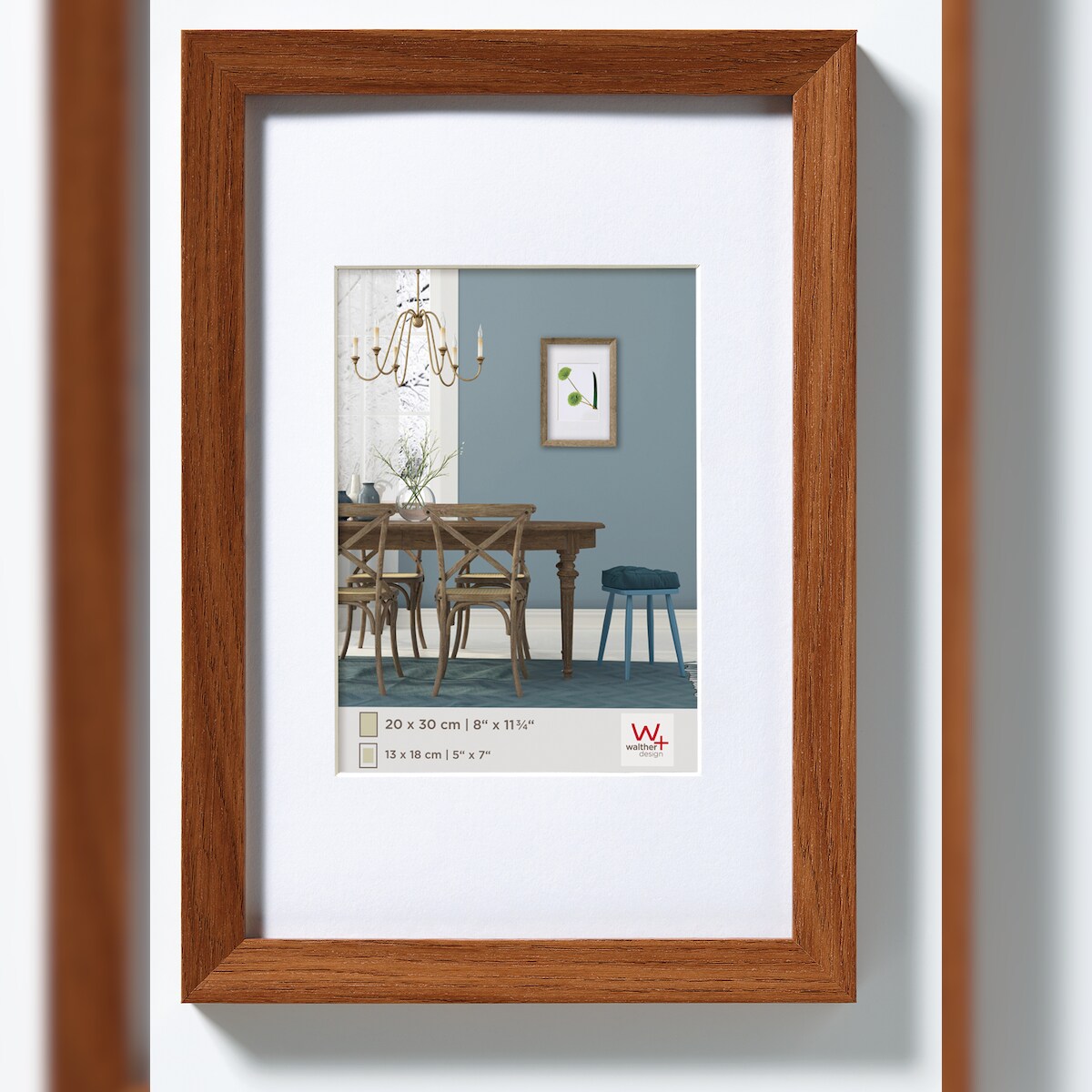 walther + design Fiorito Holz Bilderrahmen 15x20 cm, EICHE DUNKEL Image