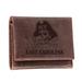 Brown ECU Pirates Leather Tri-Fold Wallet