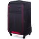 Solier WALIZKASTL1311BLACKREDL24001 men's Travel Luggage in Black