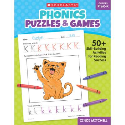 Phonics Puzzles & Games for Grades PreK-K