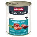 12x 800g animonda GranCarno Original Adult Lachs & Spinat Hundefutter nass