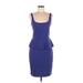 Susana Monaco Casual Dress - Sheath: Blue Dresses - Women's Size Large