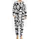 Cute Pandas Men's Pajamas Set Long Sleeve Sleepwear Soft Top And Bottom Pjs Set Breathable Loungewear M