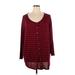 Woman Within Cardigan Sweater: Burgundy Sweaters & Sweatshirts - Women's Size 22