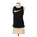 Nike Active T-Shirt: Black Print Activewear - Women's Size Small