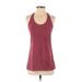 Lululemon Athletica Active Tank Top: Burgundy Activewear - Women's Size 2