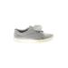 Steve Madden Flats: Slip-on Platform Casual Gray Print Shoes - Women's Size 9 - Almond Toe