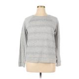 Apt. 9 Sweatshirt: Gray Chevron/Herringbone Tops - Women's Size X-Large