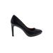 Banana Republic Heels: Pumps Stilleto Cocktail Party Black Print Shoes - Women's Size 8 - Round Toe