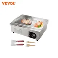 VEVOR Plancha Électrique 54x30 cm 3 kW Plaque à Snacker Électrique Commerciale Plaque de Cuisson en