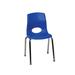 Children's Factory 14" Classroom Chair Plastic/Metal in Blue/Black | 25.5 H x 14.5 W x 15 D in | Wayfair AB8014PBC