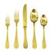 MEPRA CASABLANCA 5 Pcs Place Setting Oro Gold Stainless Steel in Yellow | Wayfair 1097CB22005