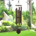 Outdoor Leisure Products Weather Resistant Metal Wind Chime Metal in Brown | 39 H x 7.75 W x 7.75 D in | Wayfair 258TC