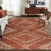 Orange 84 x 60 x 0.25 in Living Room Area Rug - Orange 84 x 60 x 0.25 in Area Rug - Union Rustic Kentre Machine Washable Area Rug Living Room Bedroom Bathroom Kitchen Non Slip Stain Resistant | Wayfair