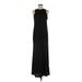 Forever 21 Casual Dress - Maxi: Black Solid Dresses - Women's Size Medium
