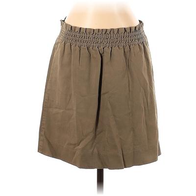 J.Crew Denim Skirt: Tan Solid Bottoms - Women's Size 0