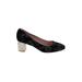 Kate Spade New York Heels: Pumps Chunky Heel Glamorous Black Shoes - Women's Size 5 1/2 - Round Toe