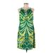 INC International Concepts Casual Dress - Shift: Green Paisley Dresses - Women's Size Medium