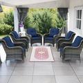 Red Barrel Studio® Knyla Wicker Outdoor Lounge Chair Wicker/Rattan in Black | 34 H x 29 W x 33 D in | Wayfair E776EC7A1E24441BBF0AFD2E631F4F19