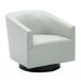 Armchair - Latitude Run® Sufian Upholstered Swivel Armchair, Leather in Brown | 29.5 H x 32.25 W x 30 D in | Wayfair